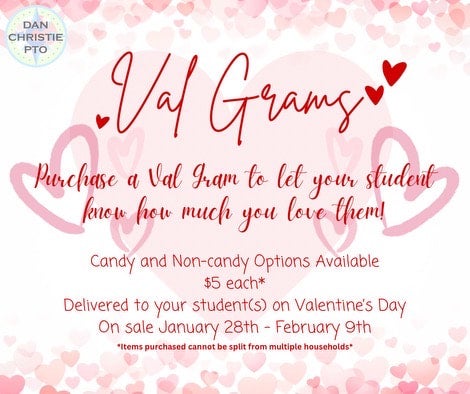 Valentine's Grams | Dan Christie Elementary PTO